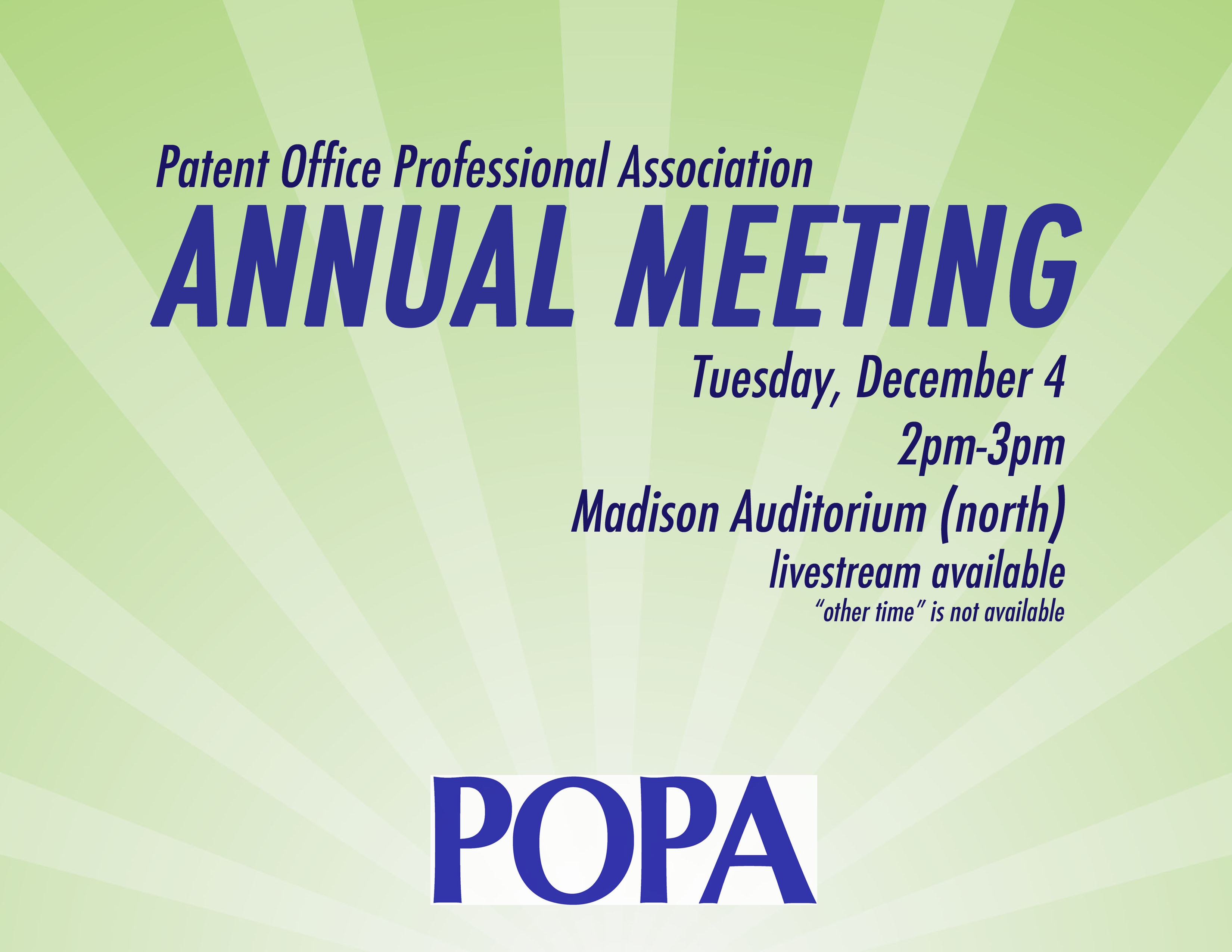Annual Meeting Flyer